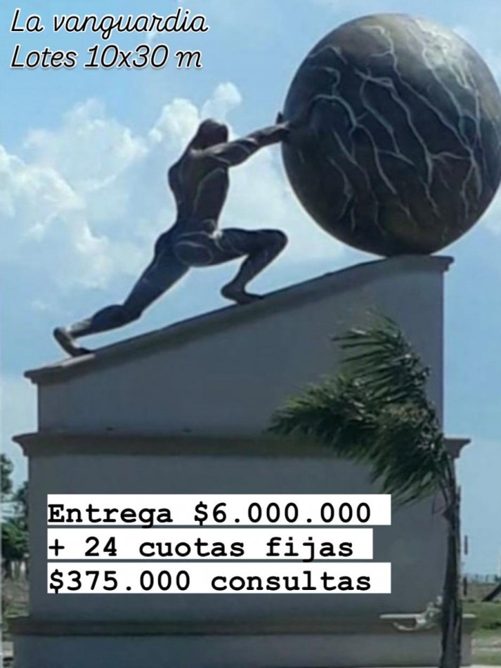 TERRENOS 500 M2 LA VANGUARDIA SE ACEPTA VEHICULO SE ESCUCHAN OFERTAS