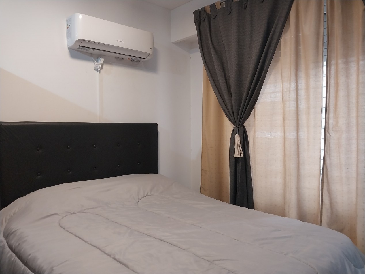 Departamento al frente Amoblado Monoambiente Centrico semi nuevo impuestos incluidos permanente por 6 meses / 1 año con amenities